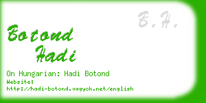 botond hadi business card